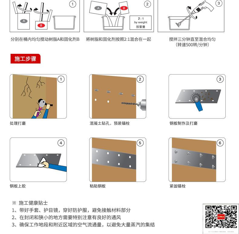 包钢桥东粘钢加固施工过程